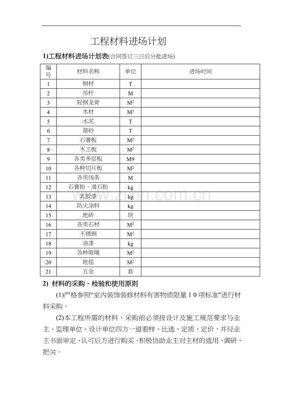 工程材料进场计划70474.doc_第1页