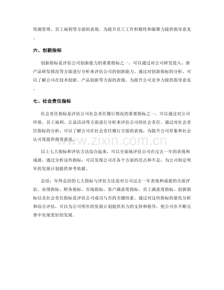 年终总结的七大指标与评估方法.docx_第2页