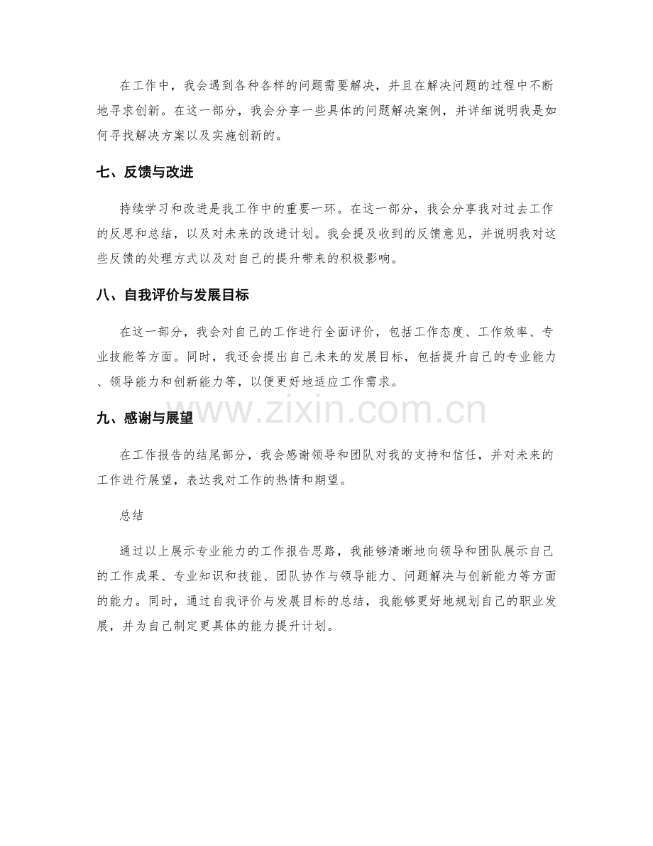 展示专业能力的工作报告思路.docx_第2页