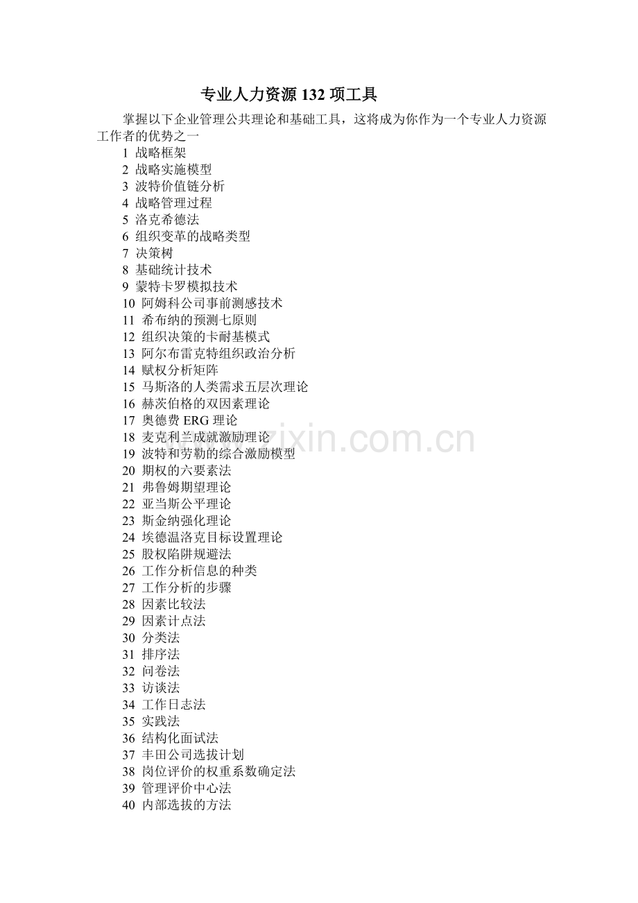 人力资源管理工具[1].doc_第1页