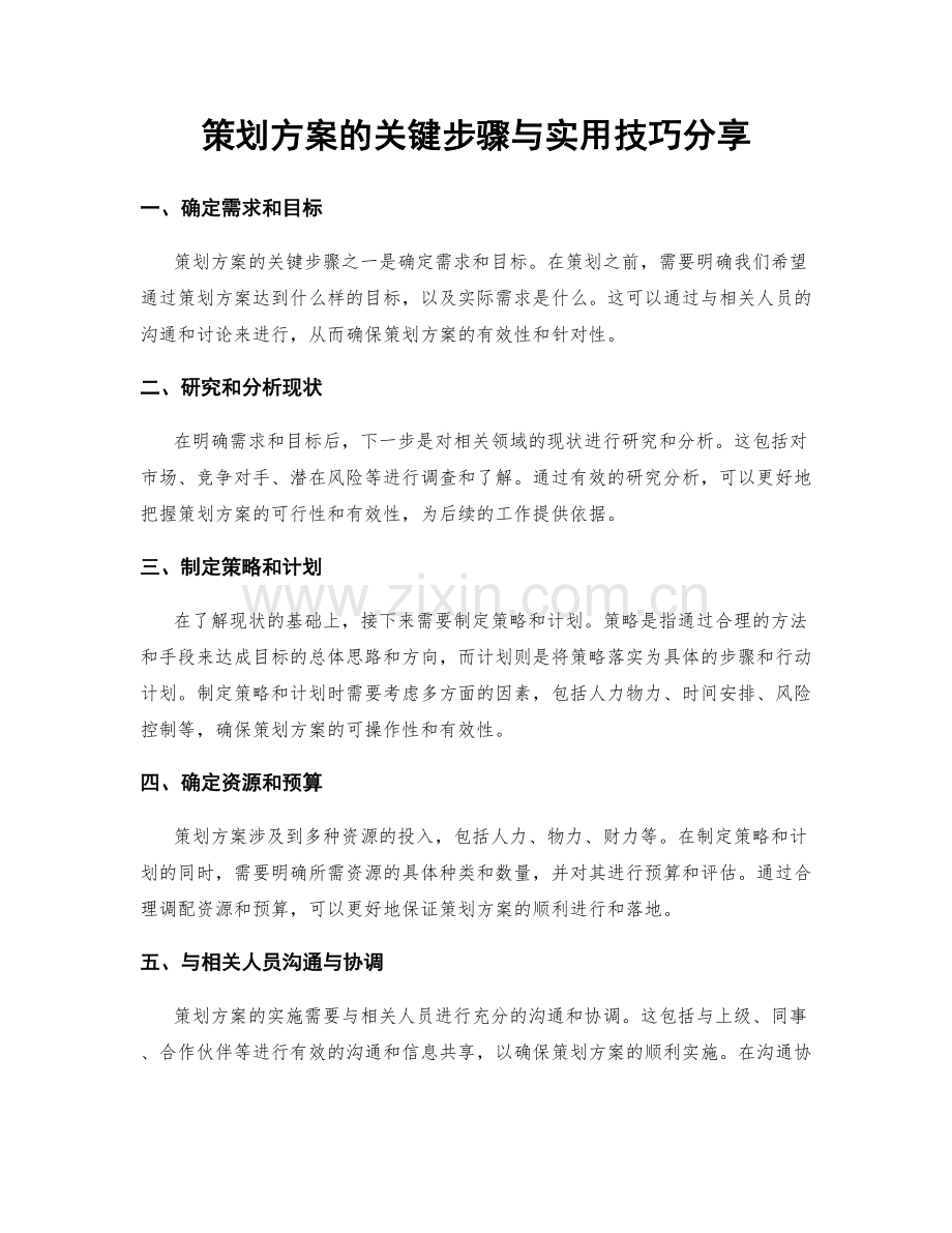 策划方案的关键步骤与实用技巧分享.docx_第1页