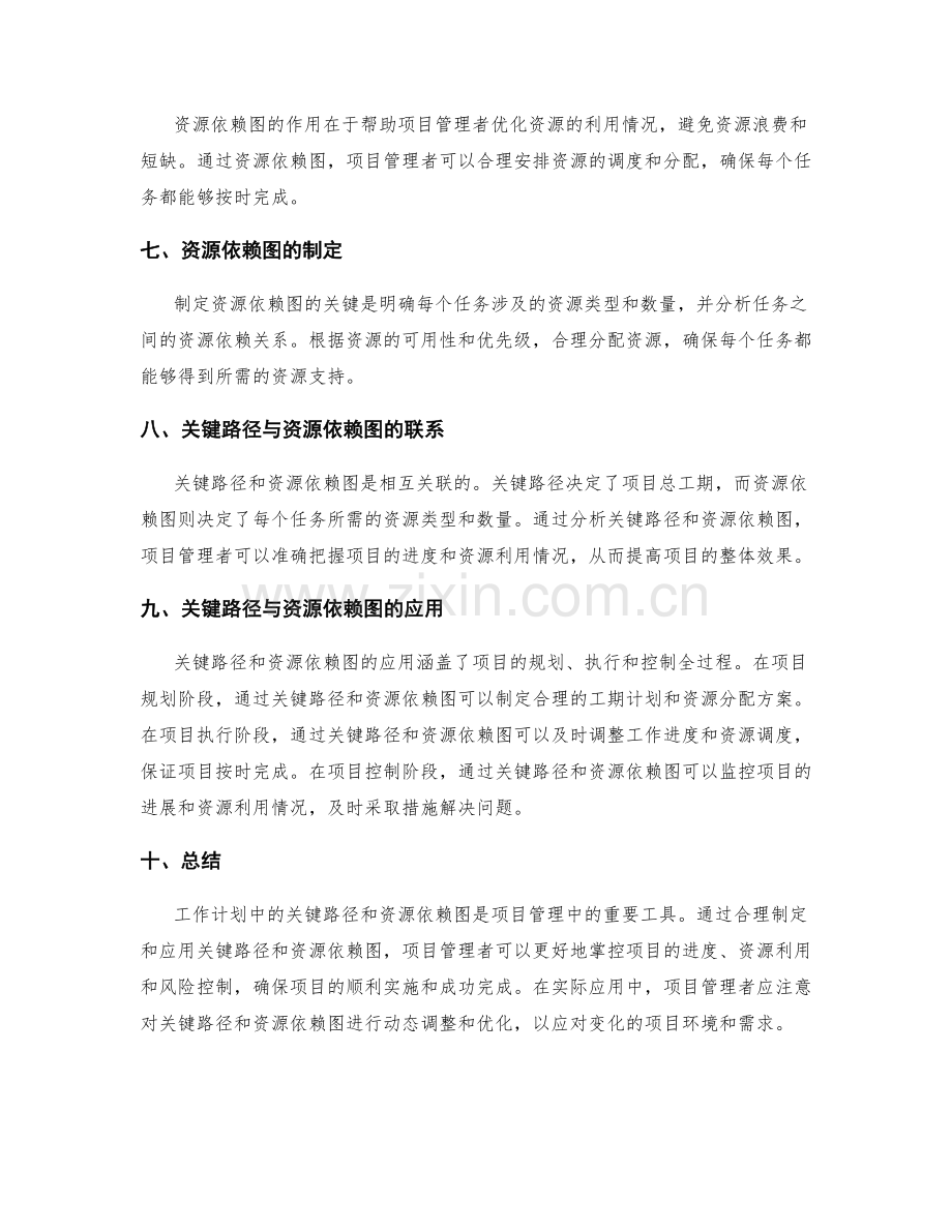 工作计划中的关键路径与资源依赖图.docx_第2页