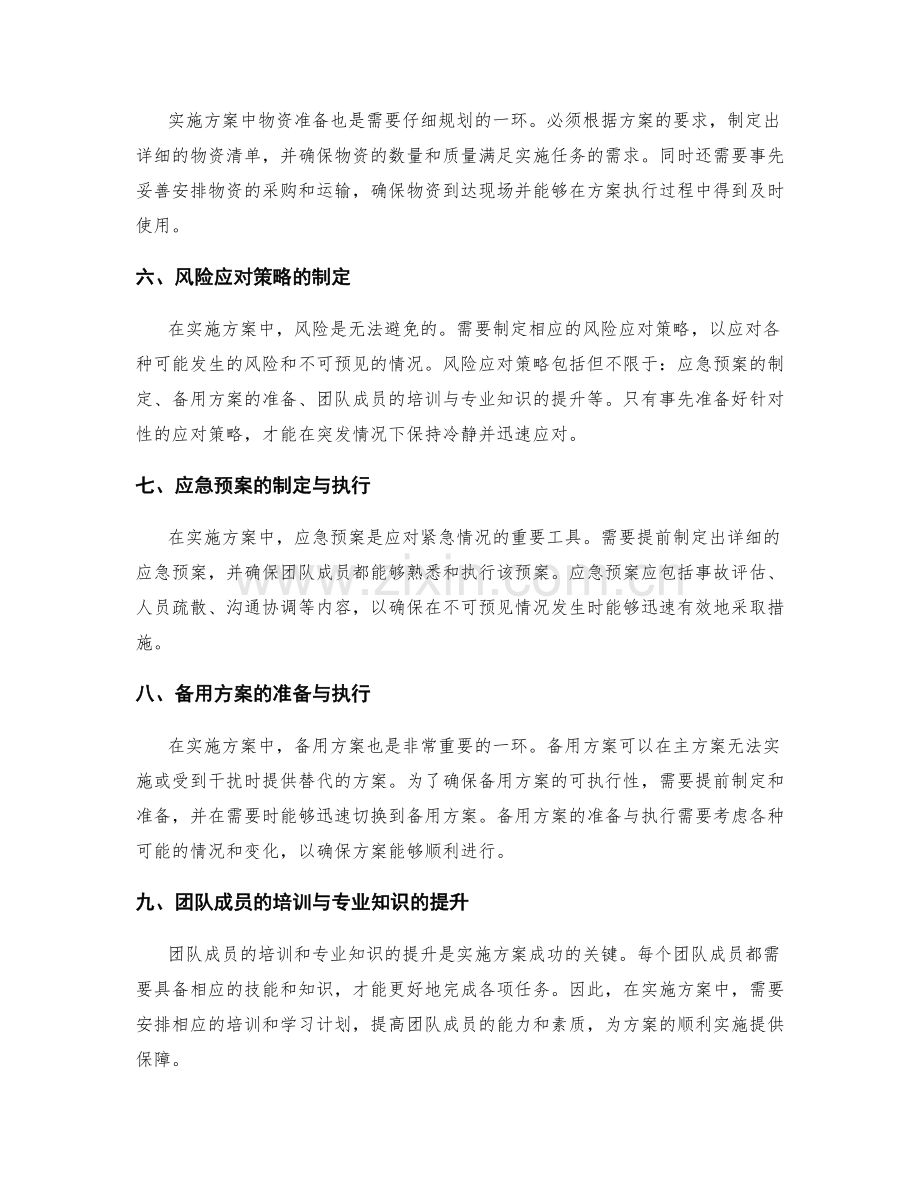 实施方案中的细节考量与风险应对策略分享.docx_第2页