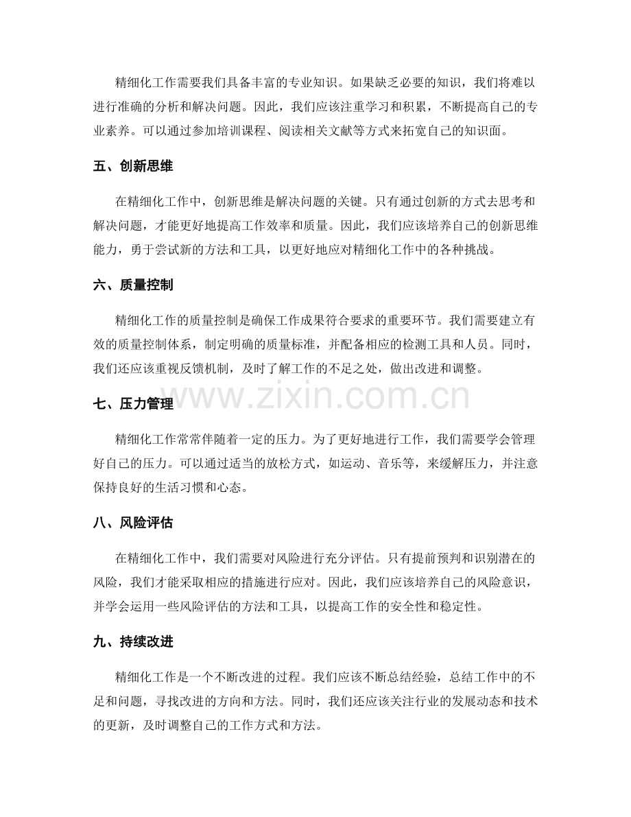 精细化工作总结的关键问题总结.docx_第2页