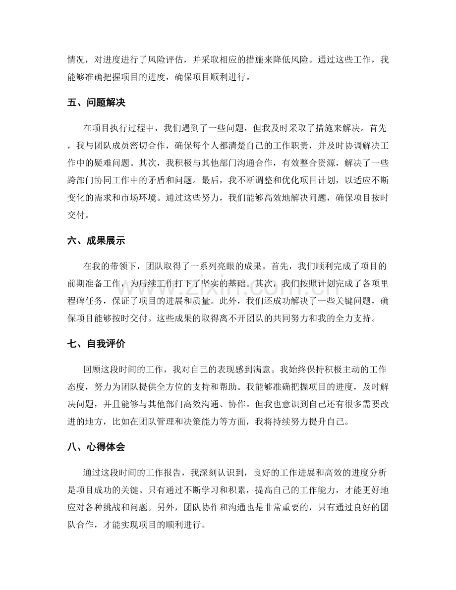 工作报告的进展详情和进度分析.docx_第2页