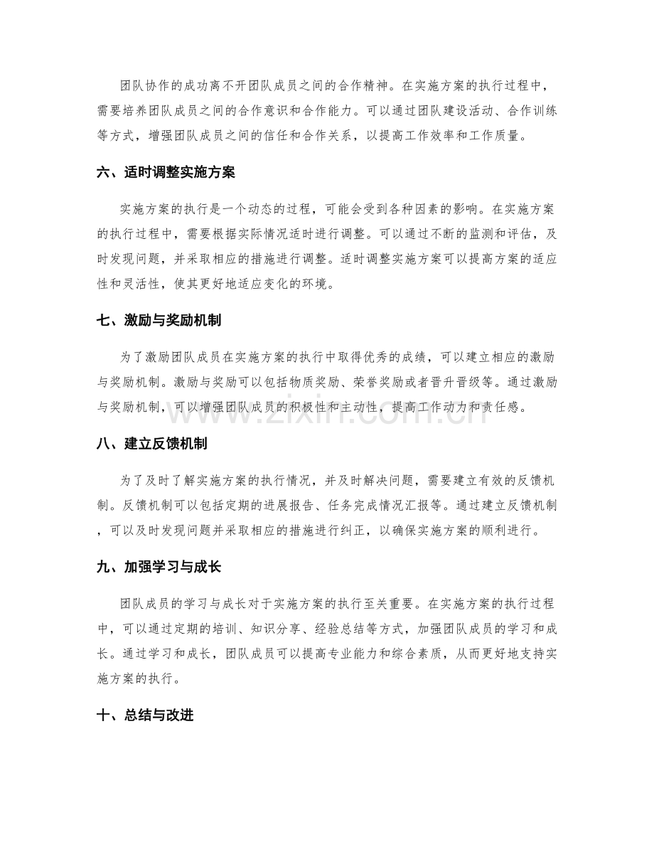 实施方案的执行要点与团队协作.docx_第2页