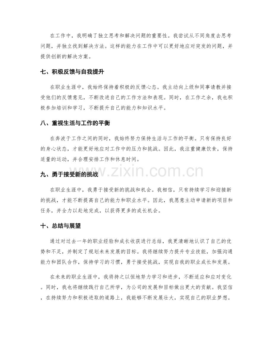 年终总结中的职业经验和成长收获.docx_第2页