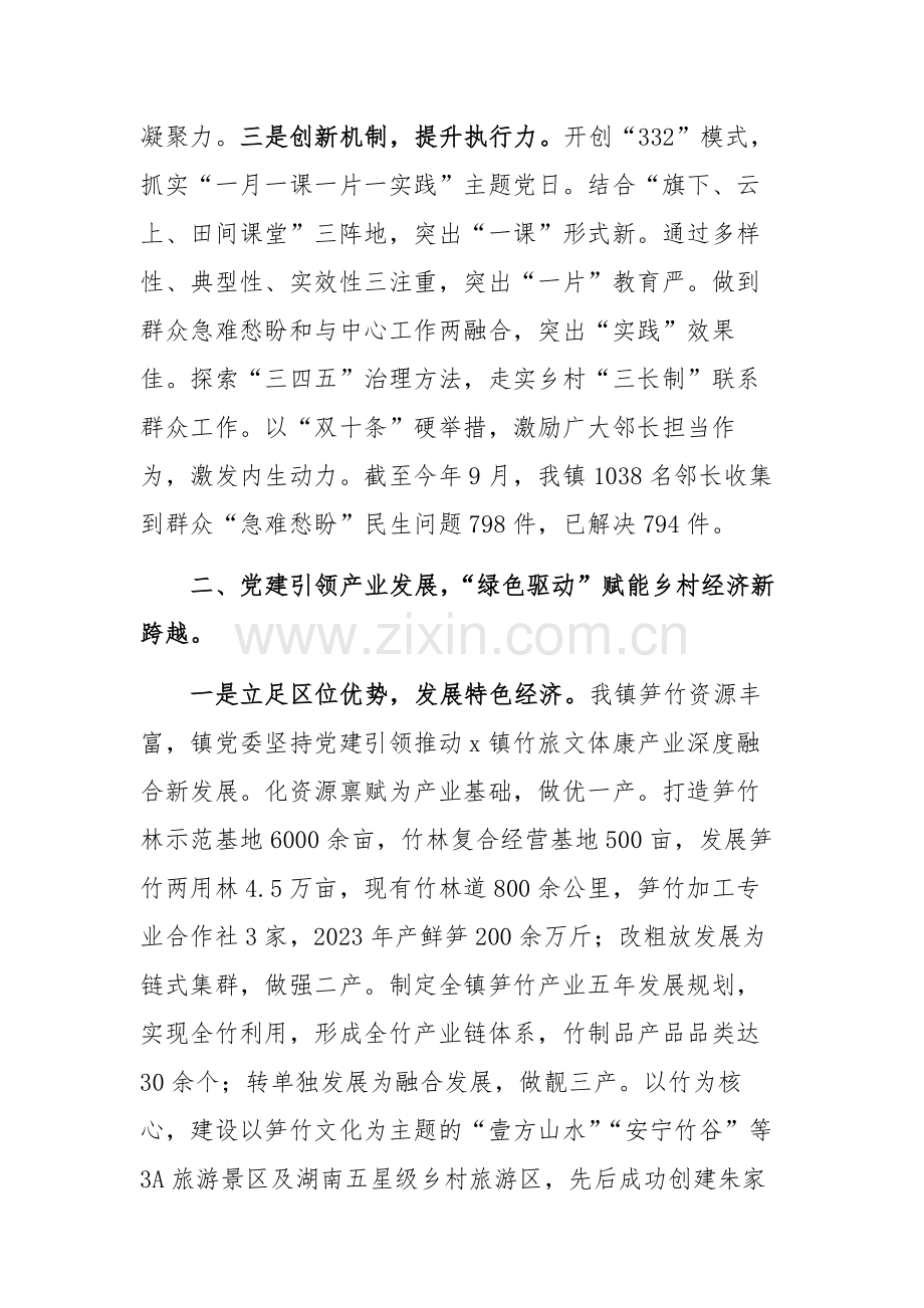 党委书记在2024党建引领乡村振兴经验交流会上的发言范文.docx_第2页