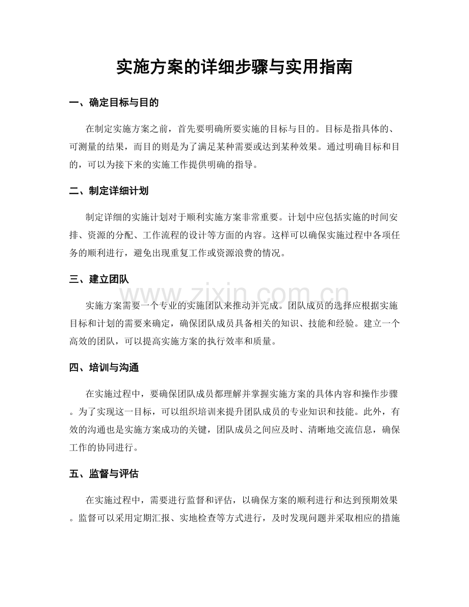 实施方案的详细步骤与实用指南.docx_第1页