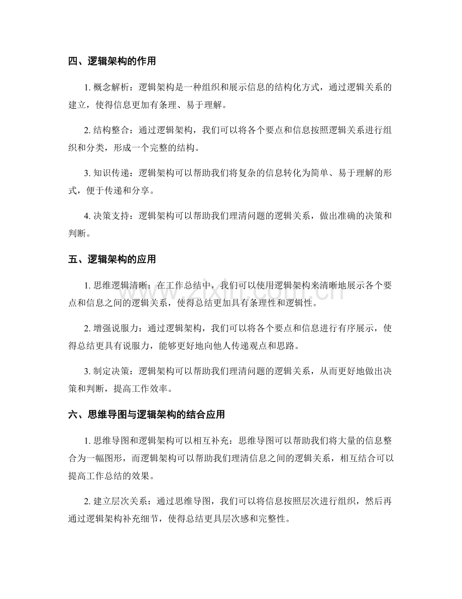 工作总结的思维导图和逻辑架构.docx_第2页