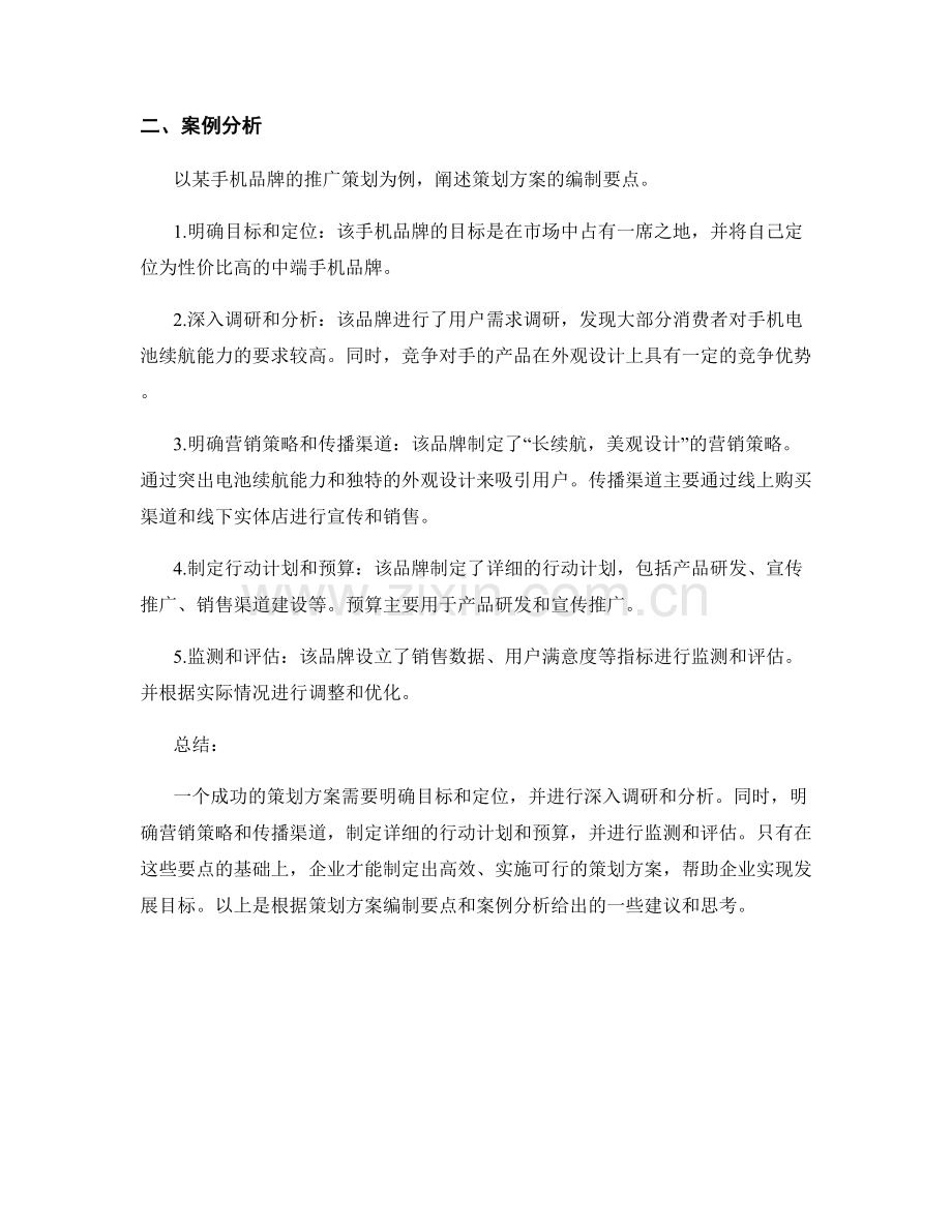 策划方案的编制要点与案例分析.docx_第2页