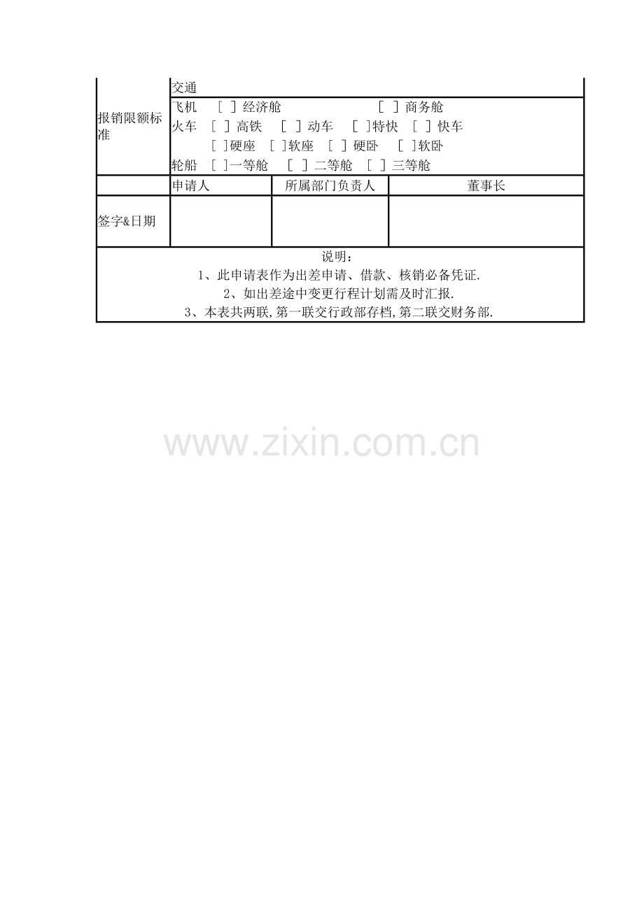 出差借款申请单及申请表.doc_第2页