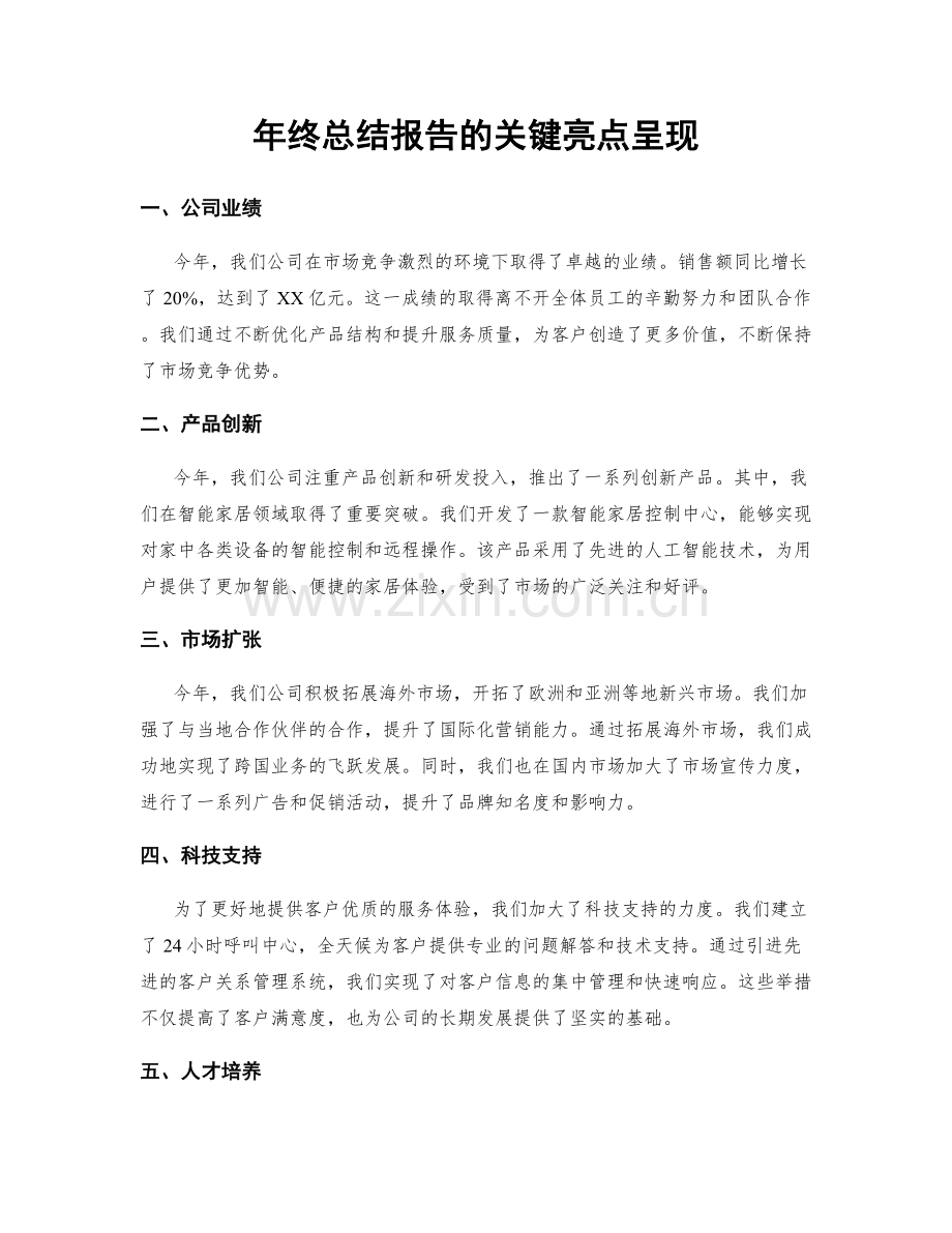 年终总结报告的关键亮点呈现.docx_第1页