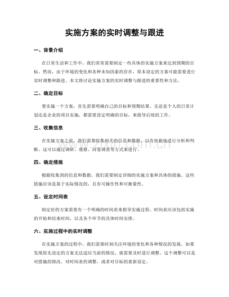 实施方案的实时调整与跟进.docx_第1页