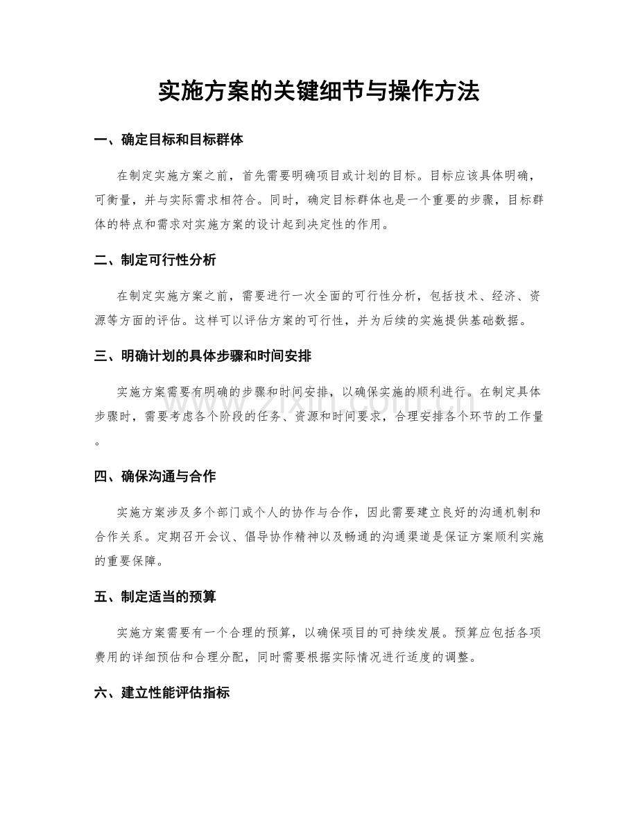 实施方案的关键细节与操作方法.docx_第1页