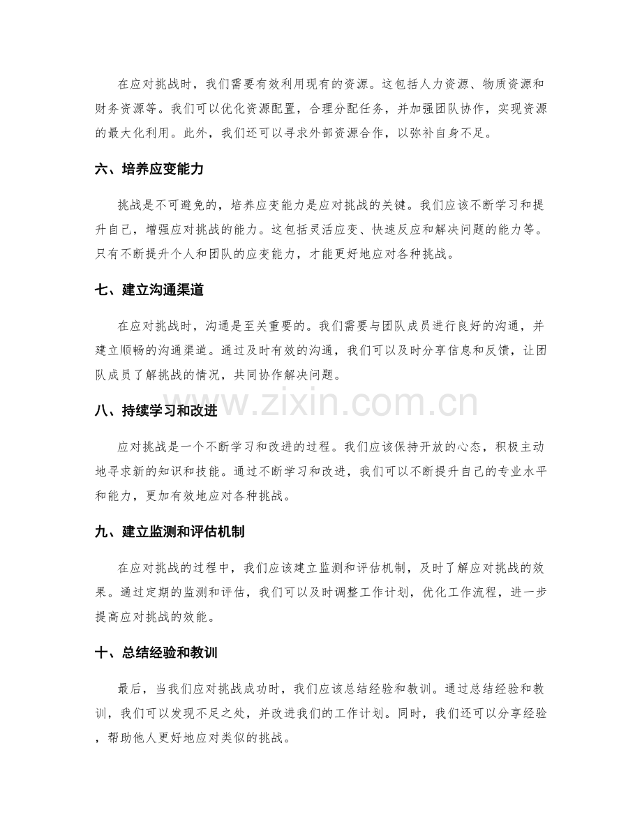 有效应对挑战的工作计划.docx_第2页