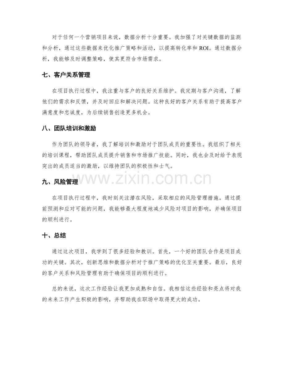 工作总结中的亮点分享和经验总结.docx_第2页