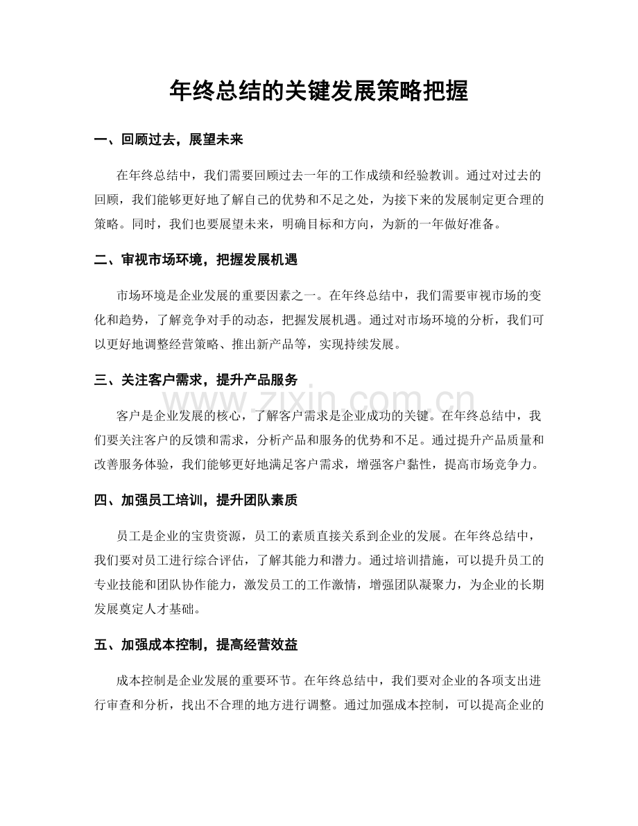 年终总结的关键发展策略把握.docx_第1页