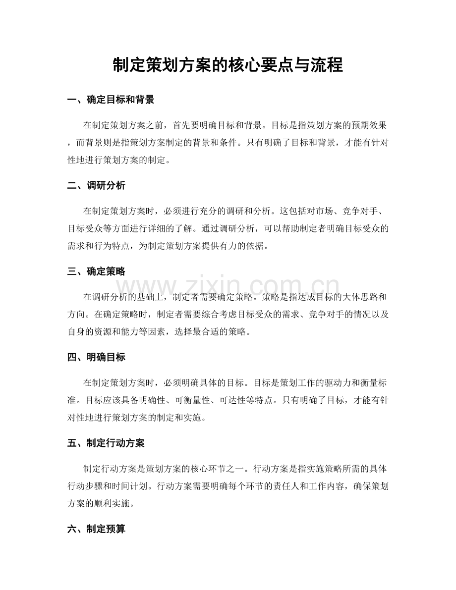 制定策划方案的核心要点与流程.docx_第1页