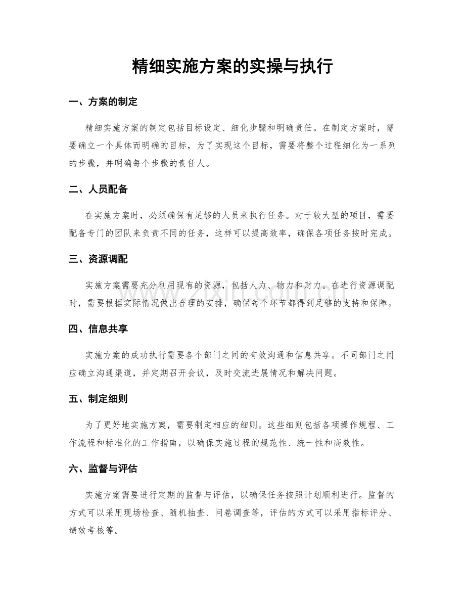 精细实施方案的实操与执行.docx_第1页