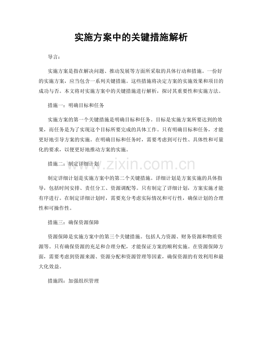 实施方案中的关键措施解析.docx_第1页