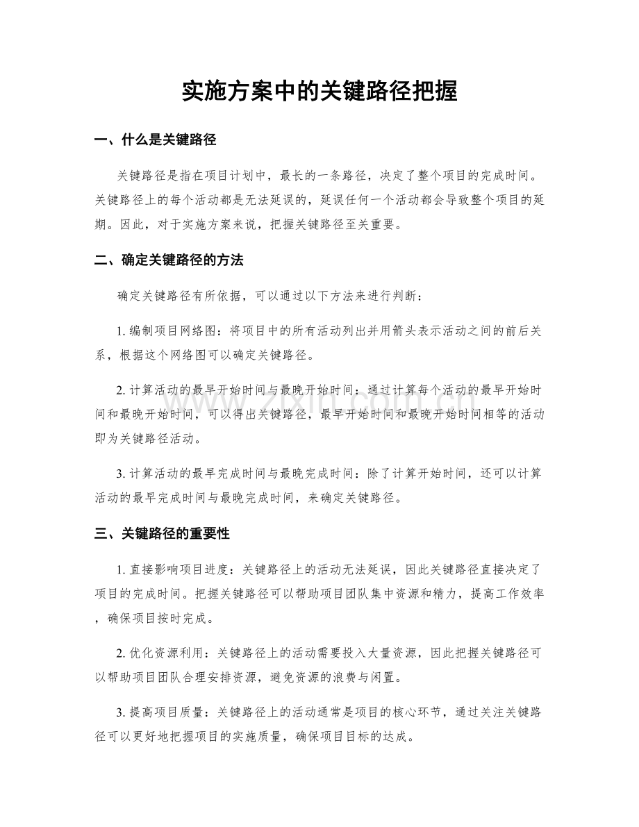 实施方案中的关键路径把握.docx_第1页