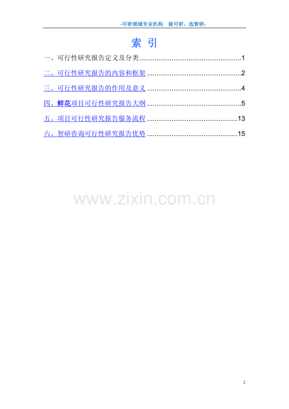 鲜花项目可行性研究报告.doc_第2页