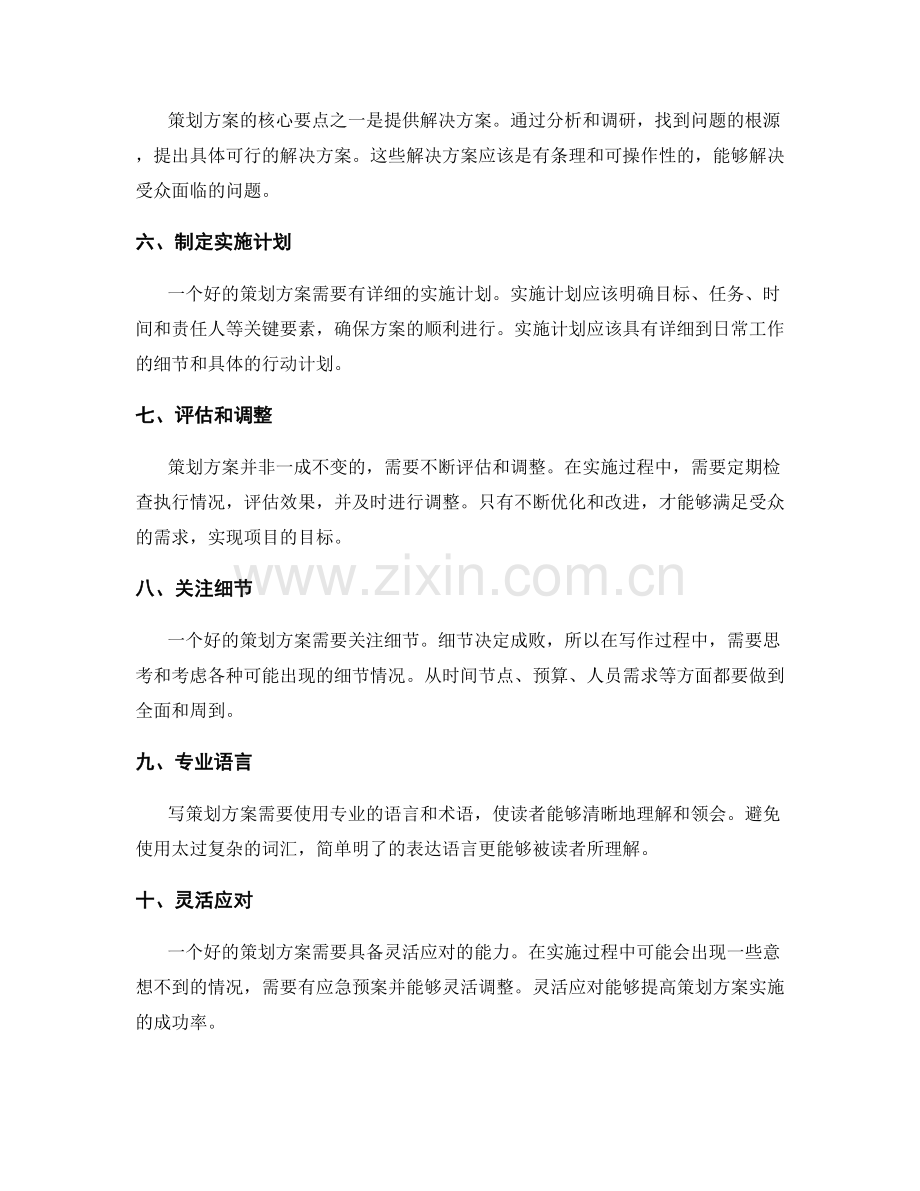 核心要点的策划方案写作技巧.docx_第2页