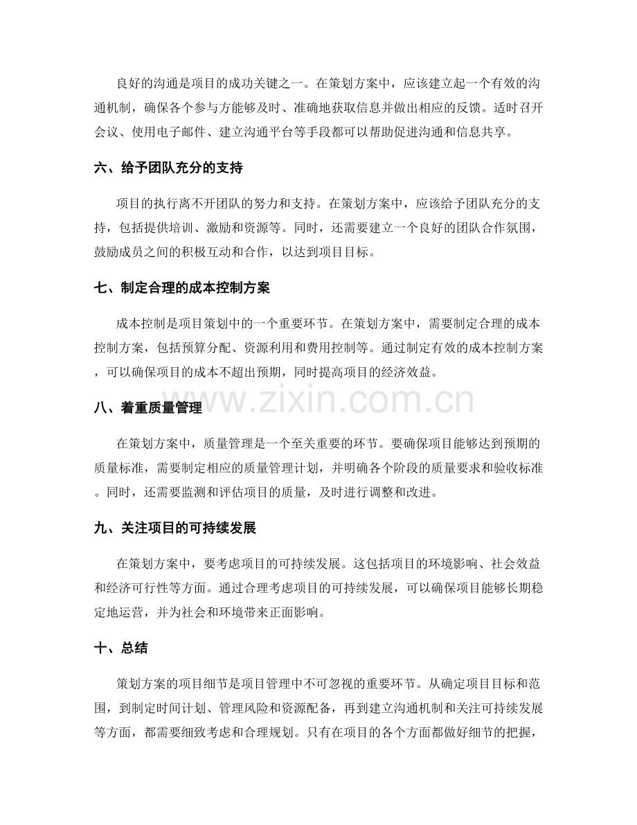 策划方案的项目细节.docx_第2页