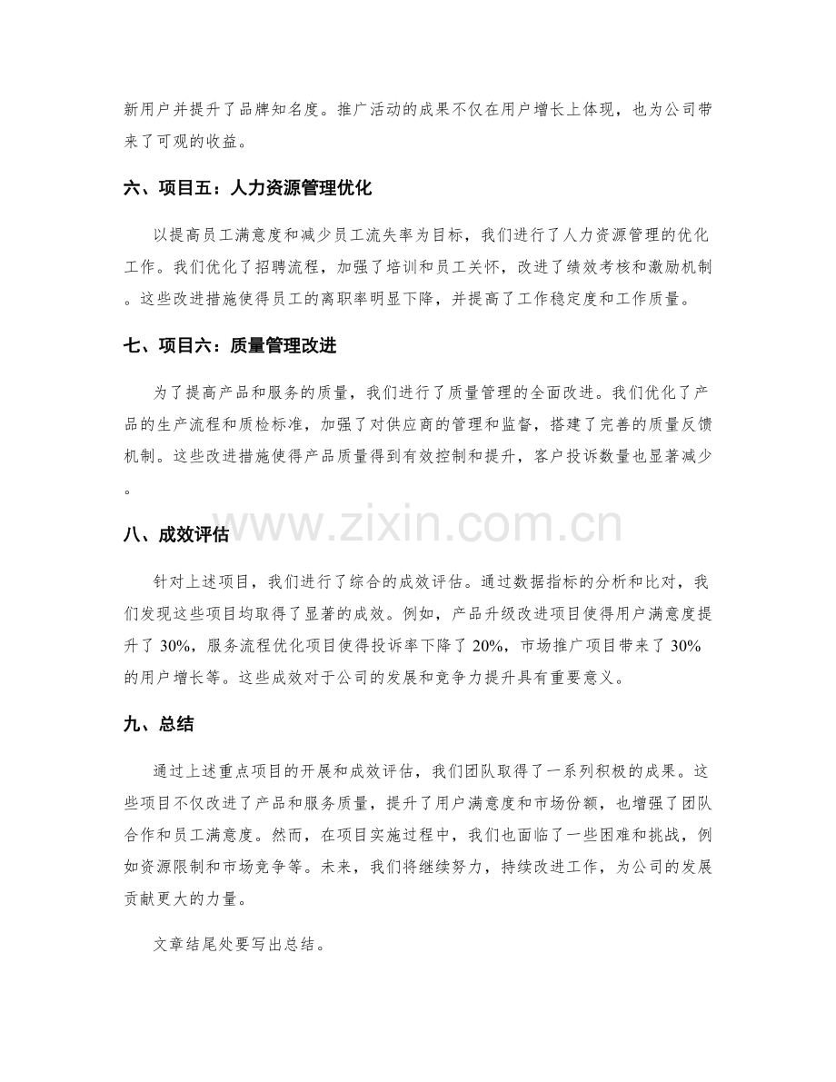 工作总结的重点项目及成效评估.docx_第2页