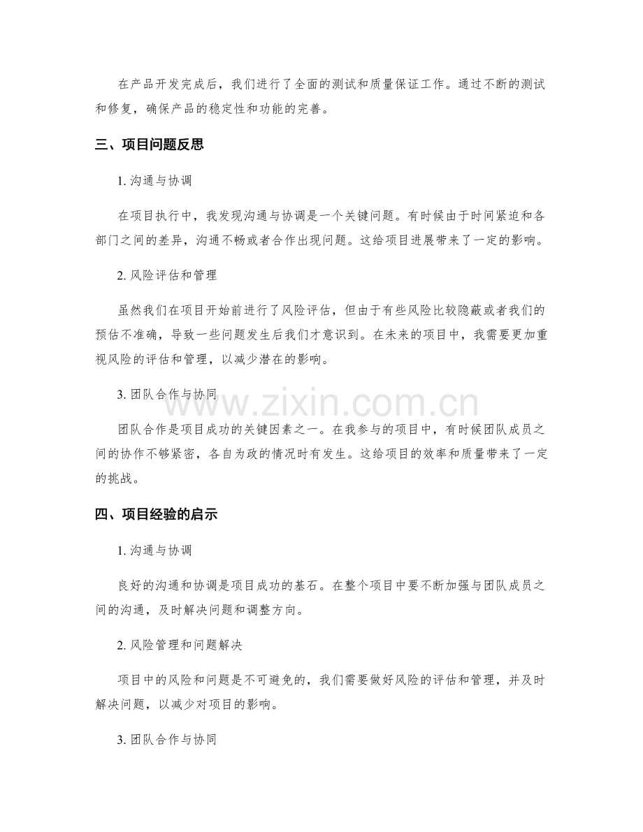 工作总结中的项目经验与问题反思.docx_第2页