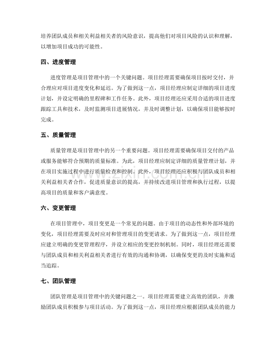 项目管理中的关键问题与挑战.docx_第2页