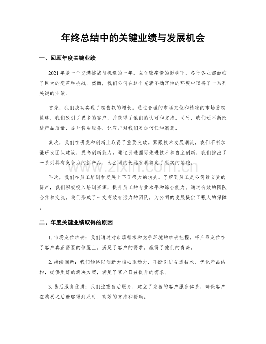 年终总结中的关键业绩与发展机会.docx_第1页