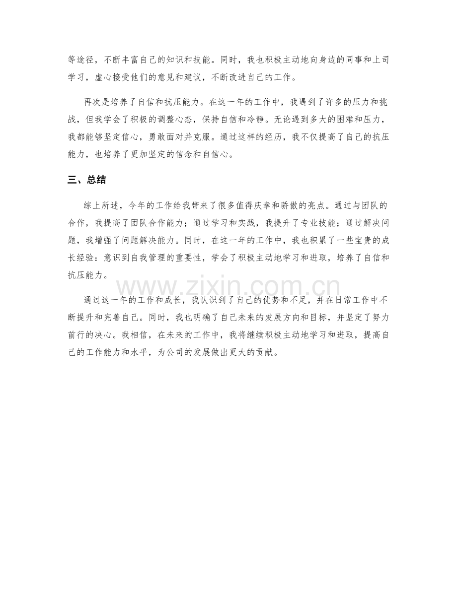 年终总结如何概括一年工作的亮点与成长.docx_第2页