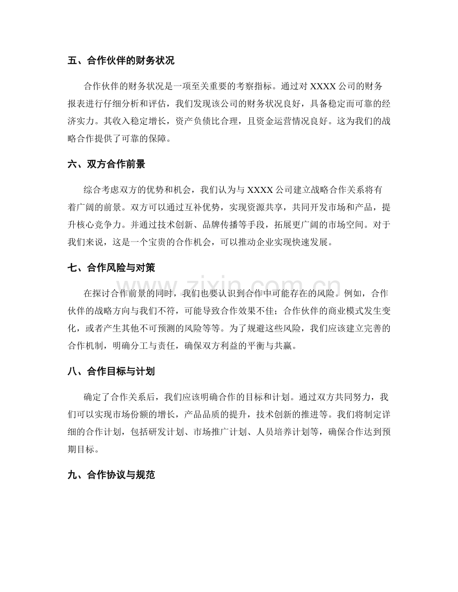 战略合作伙伴考察报告.docx_第2页