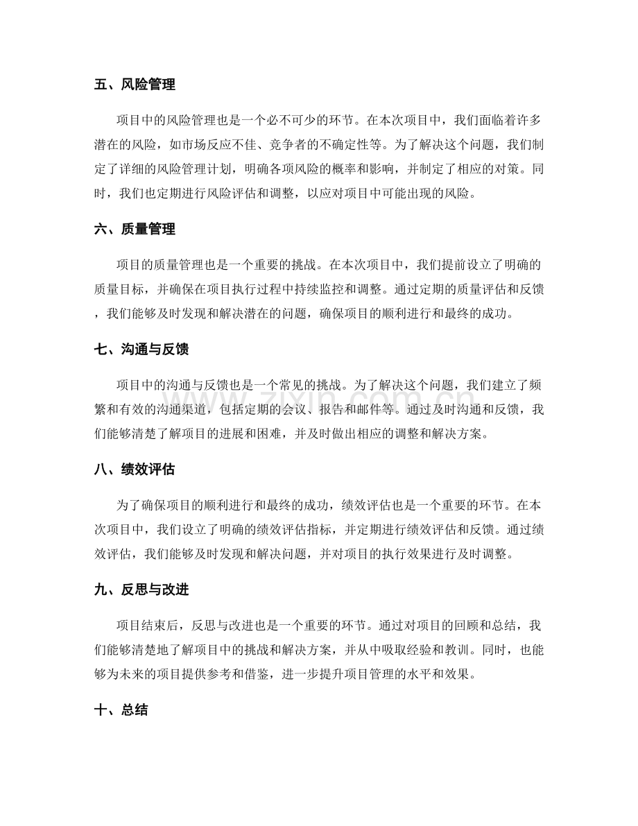 工作总结中的项目挑战与解决方案.docx_第2页