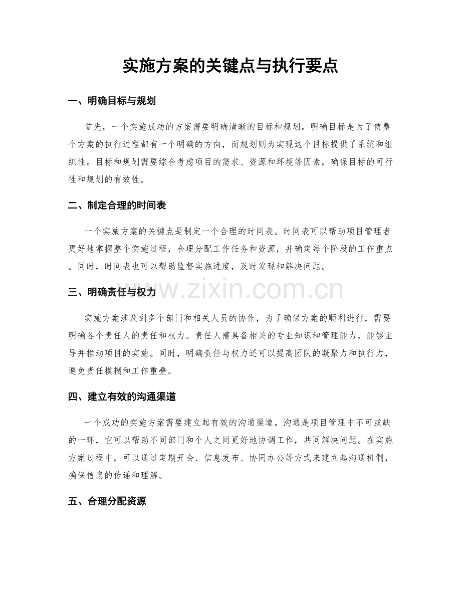 实施方案的关键点与执行要点.docx_第1页