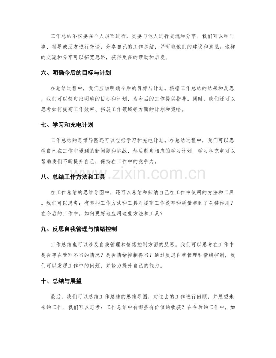 工作总结的思维导图.docx_第2页