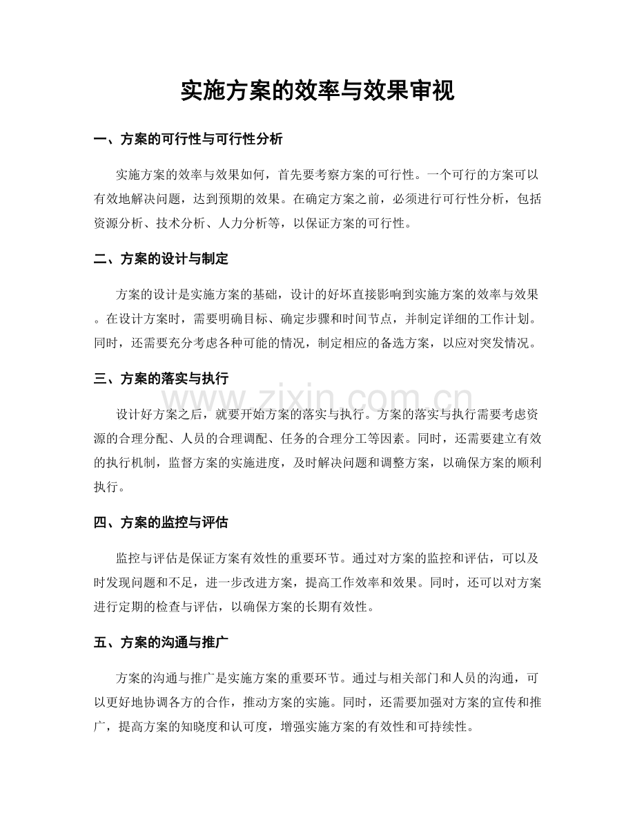 实施方案的效率与效果审视.docx_第1页