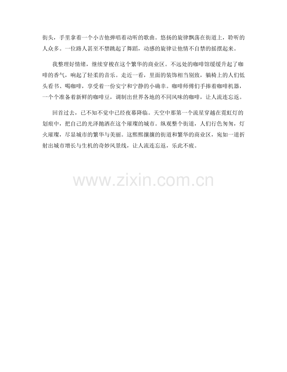 熙熙攘攘的街道与繁华的商业区.docx_第2页