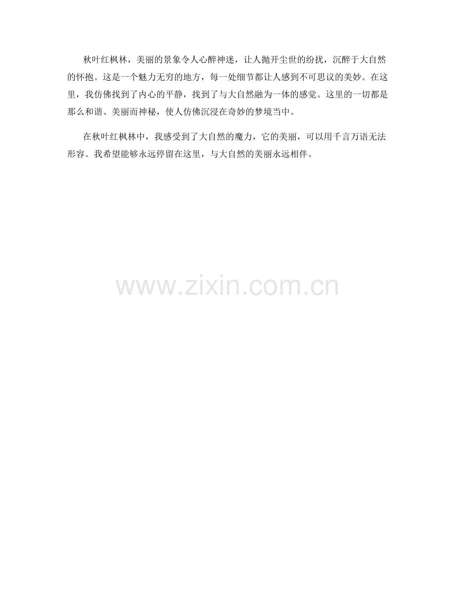 充满魅力的秋叶红枫林.docx_第2页