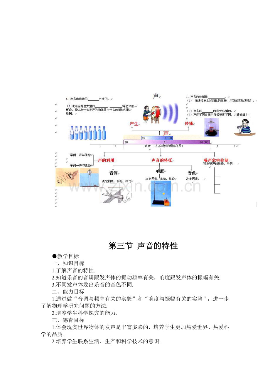 第三节声音的特性.docx_第1页