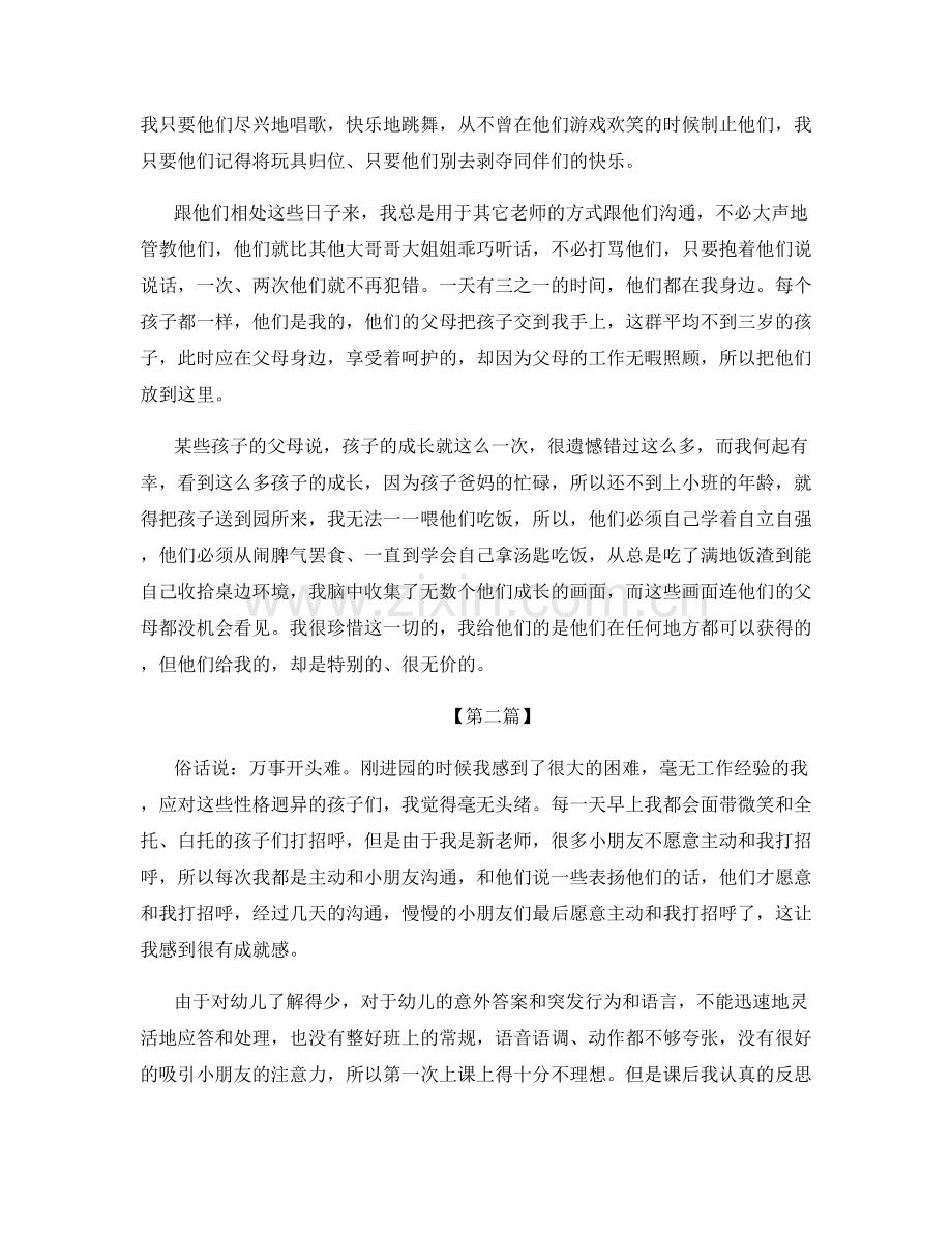 幼儿园实习工作总结全新范文摘选.docx_第2页