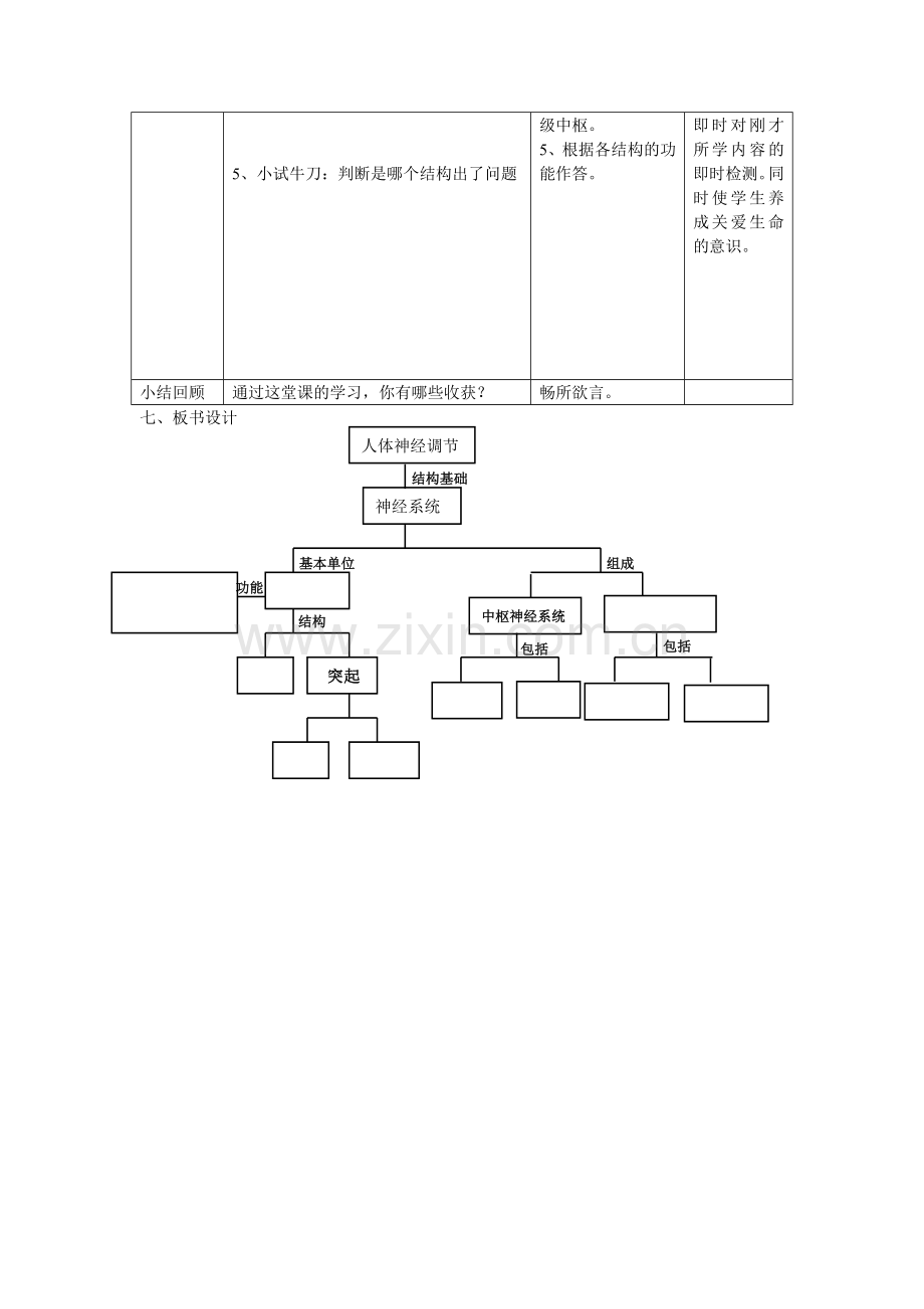 人体的神经调节第一课时教案.doc_第3页