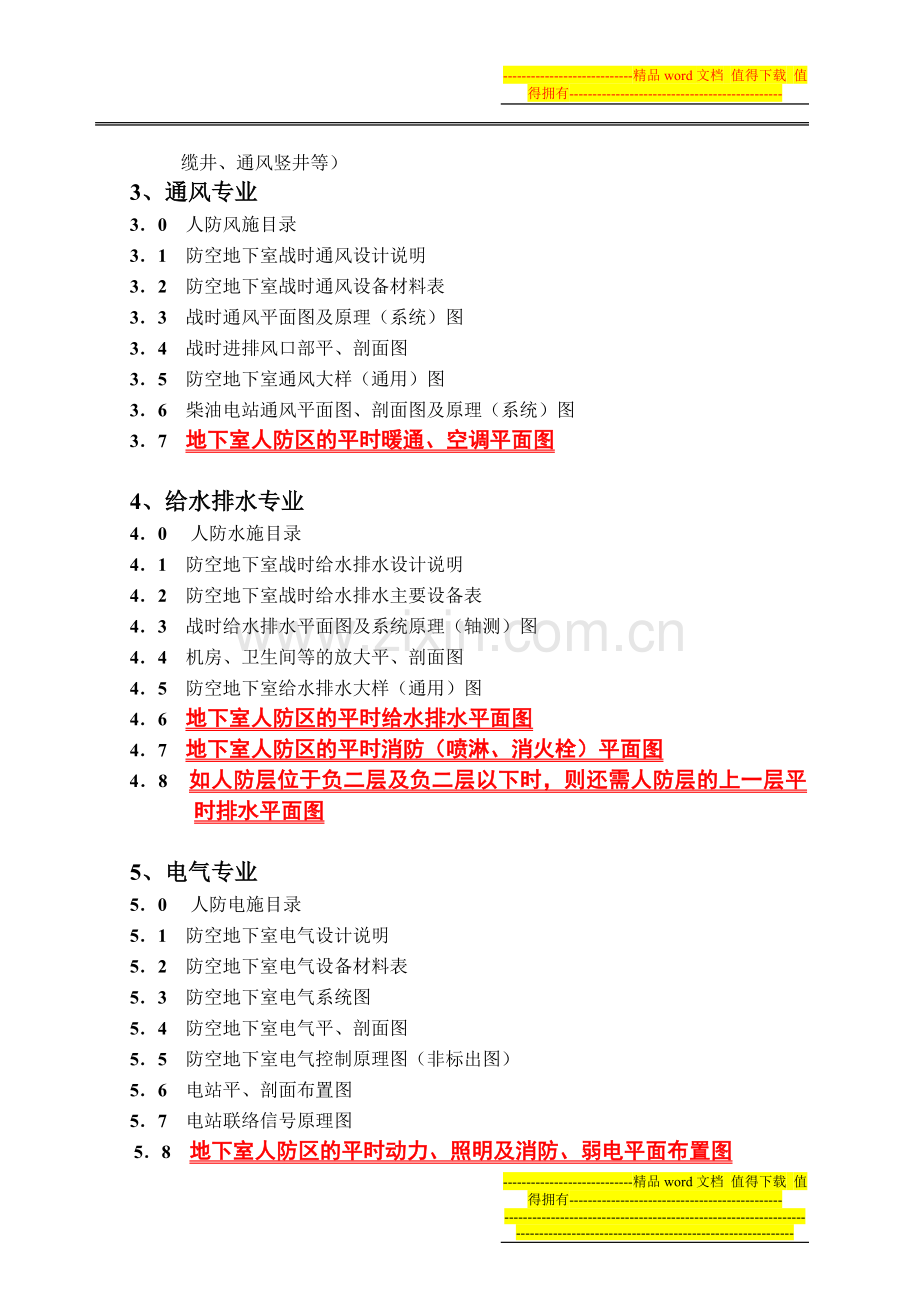 广州市防空地下室施工图设计文件人防专项审查审查送审文件内容.doc_第2页