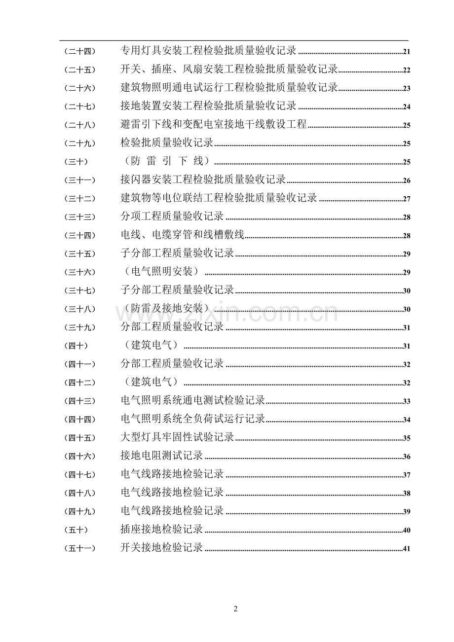 水电施工内业资料范例建筑电气全套验收资料[电气就业网版本].doc_第2页