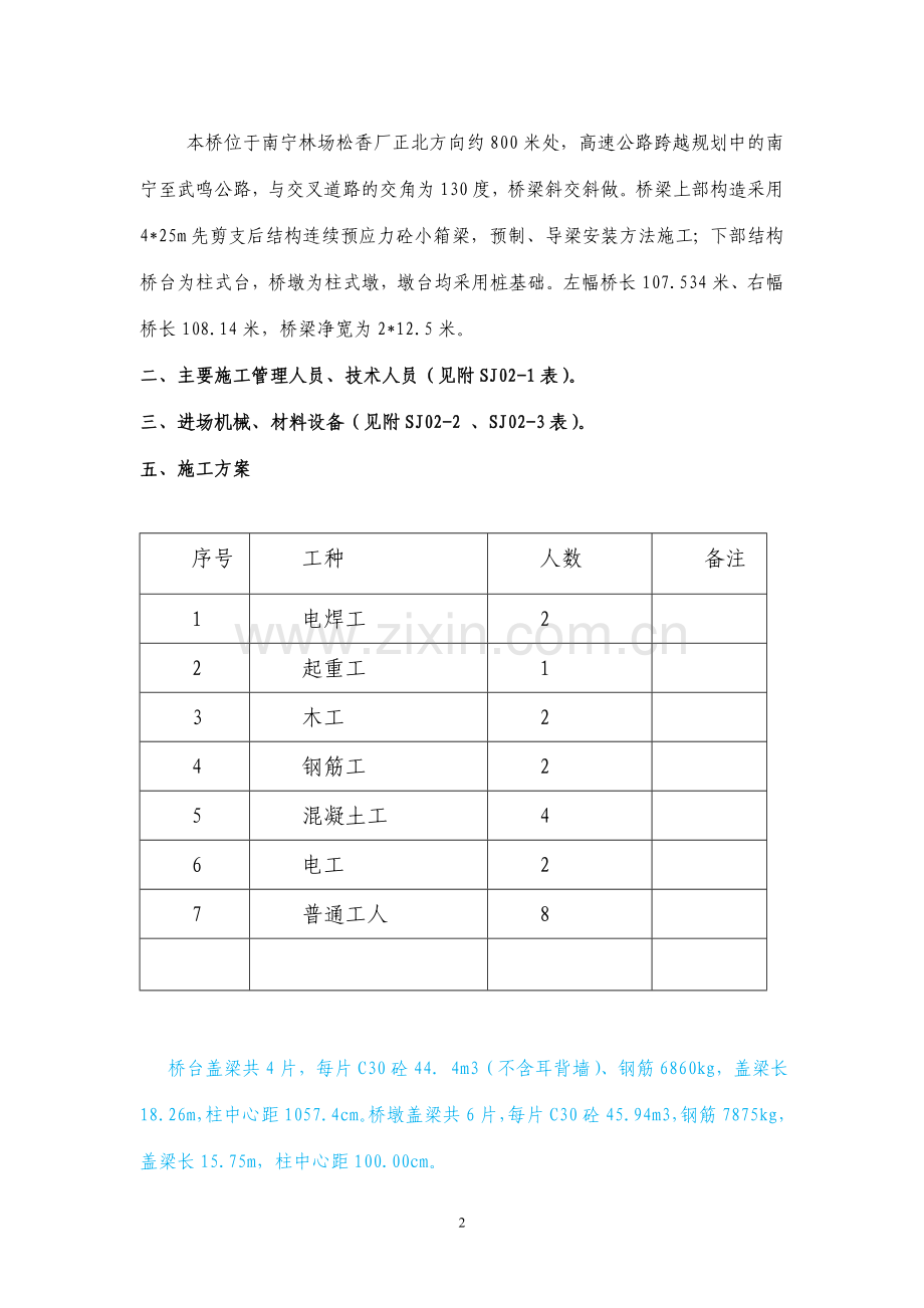 高峰分离立交桥盖梁首件施工方案.doc_第2页