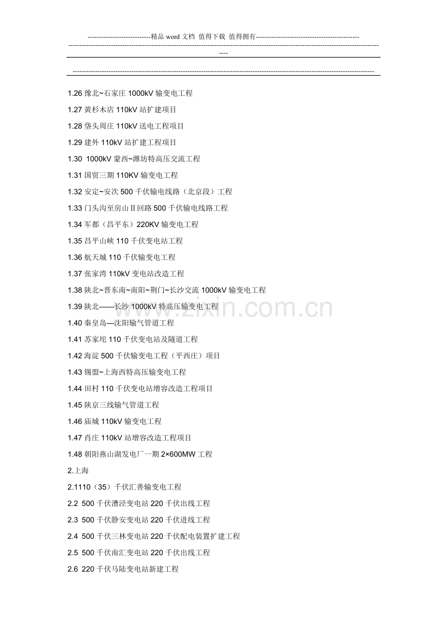 2010年中国能源重大新开工施工项目纵览表.doc_第2页