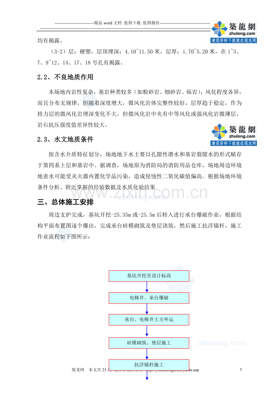 [广东]基坑工程电梯井承台爆破施工方案.doc_第3页