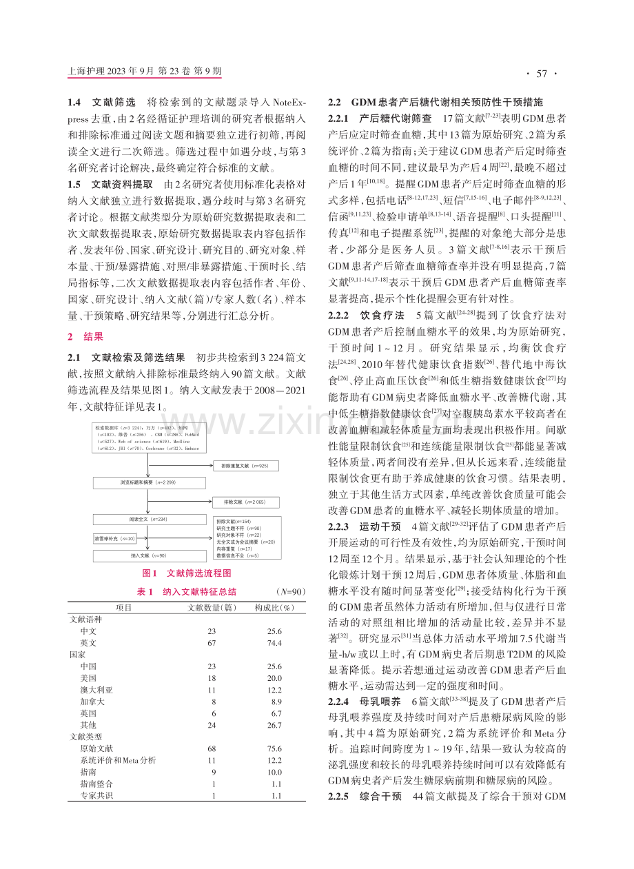 妊娠期糖尿病患者产后糖代谢异常预防性干预的范围综述.pdf_第2页